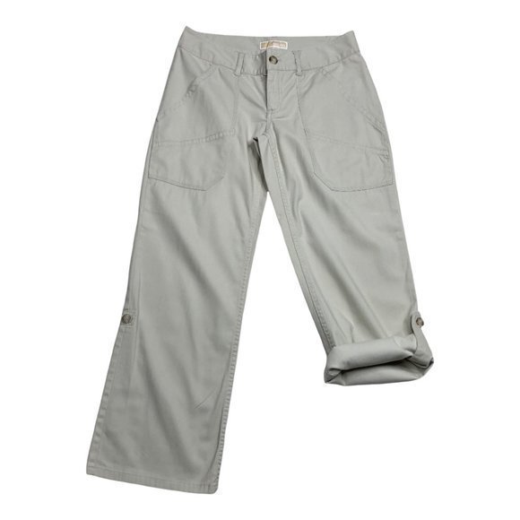 Michael Kors Womens Cropped Pants Roll Up Hem Straight Leg Low Rise Size 6 - Picture 6 of 11